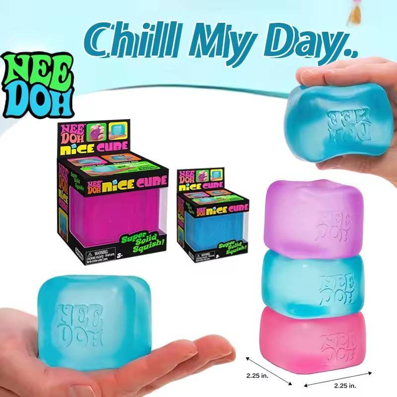 Schylling Needoh Nice Cube Sensorisk Fidget Cube Stresslindring Ångest Sensoriskt Verktyg För Fokus Adhd & Lugnande Festgåvor