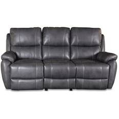 Enjoy Hollywood recliner sofa (Biograf-sofa) - 3-personers (el) i gråt kunstskind