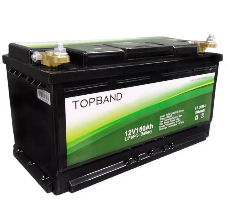 Topband TB12150BHT Li-ion akku 12,8V 150Ah 350x176x188 LiFePO4 Bluetooth, Heating