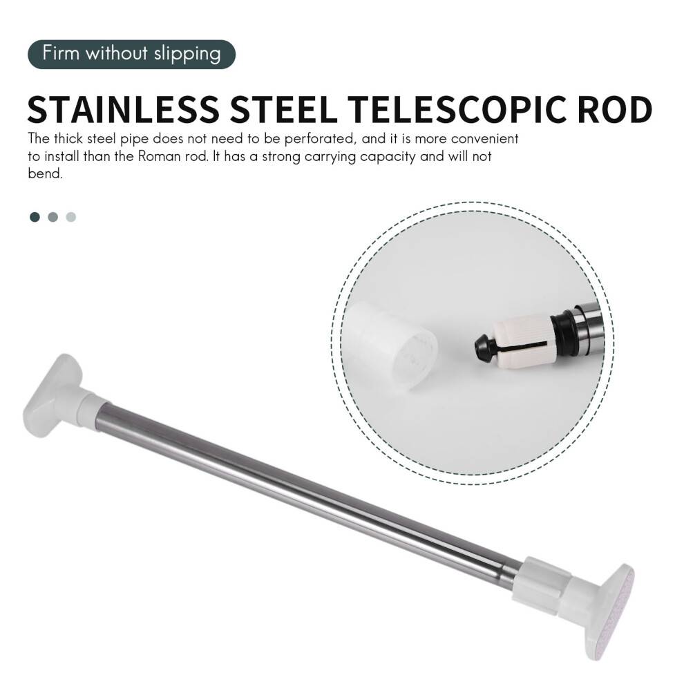 Stainless Steel Telescopic Adjustable Rod Clothes Dryer Stainless Steel Tension Rod Bathroom Rail Can Be Used for 27.56-39.37In Space