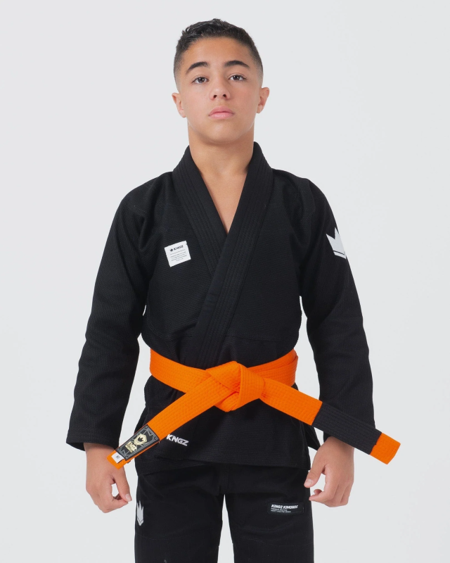 KINGZ: KORE V2 KIDS BJJ GI - SVART (M3)