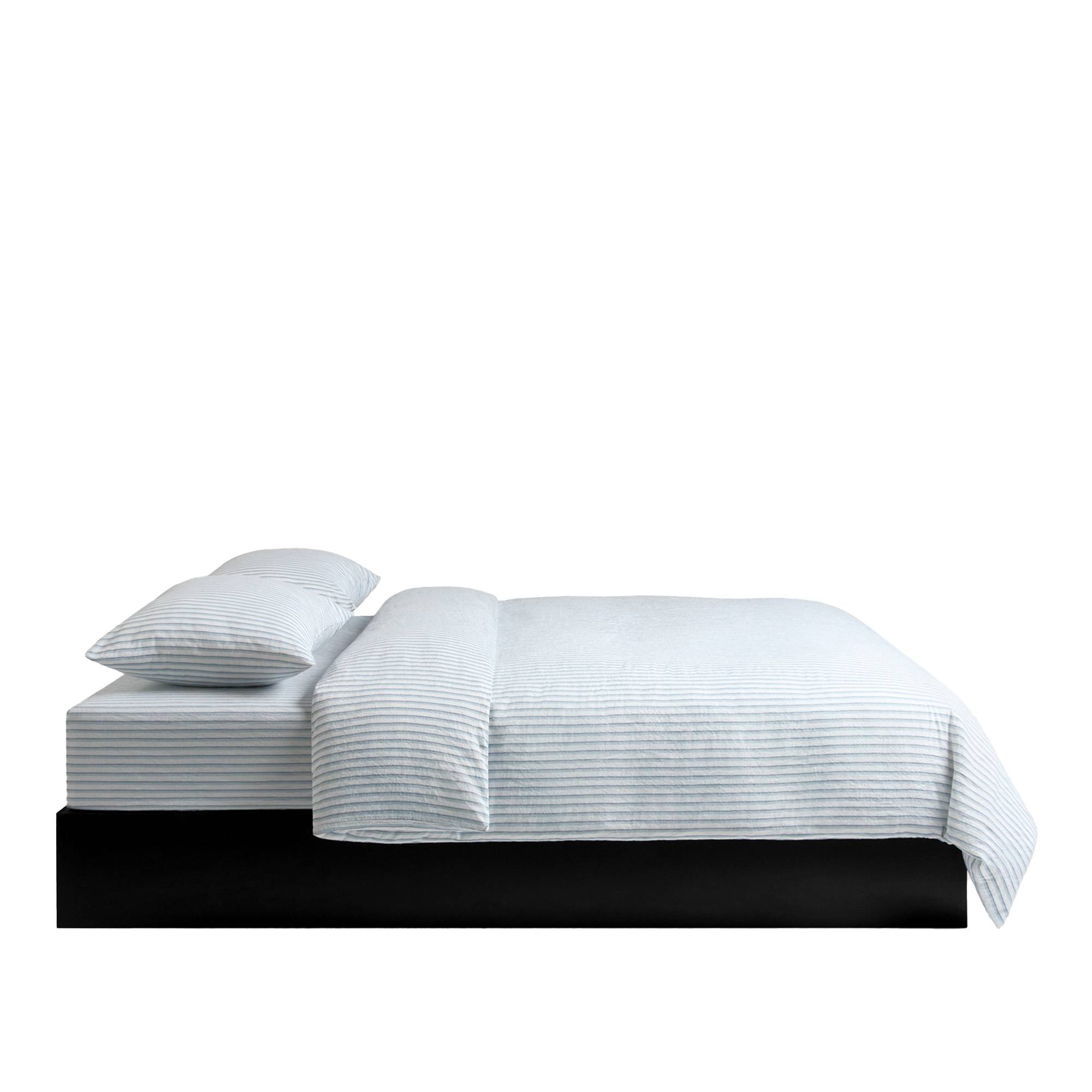 Nordic Knots - Linen Blend Duvet Cover - Stripes 150x210 Pillow Case - Stripes 50x90 Set of 2 - Dynebetræk