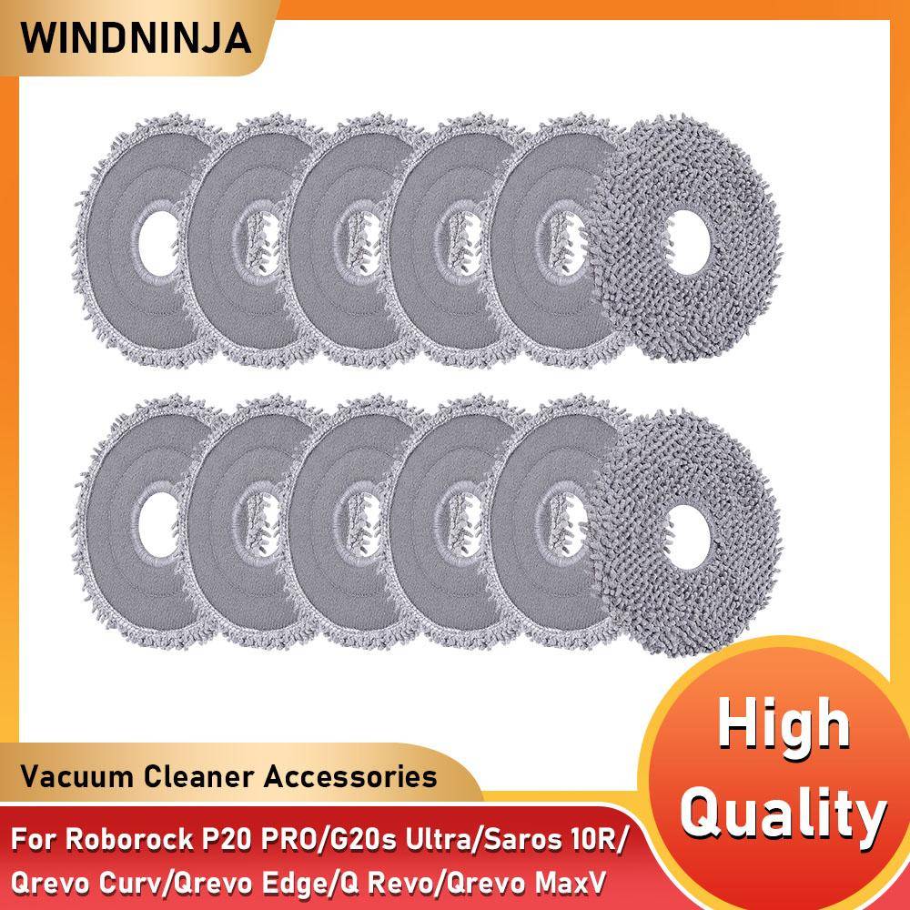 Moppduksdyna För Roborock G20s Ultra/Qrevo Curv/Edge/Edge 5V1/Qrevo 5AE/Q Revo/Qrevo MaxV/S/Pro/S5V/Edge S5A/QV 35A/QV 35S/Saros 10 /10R Robotdammsuga