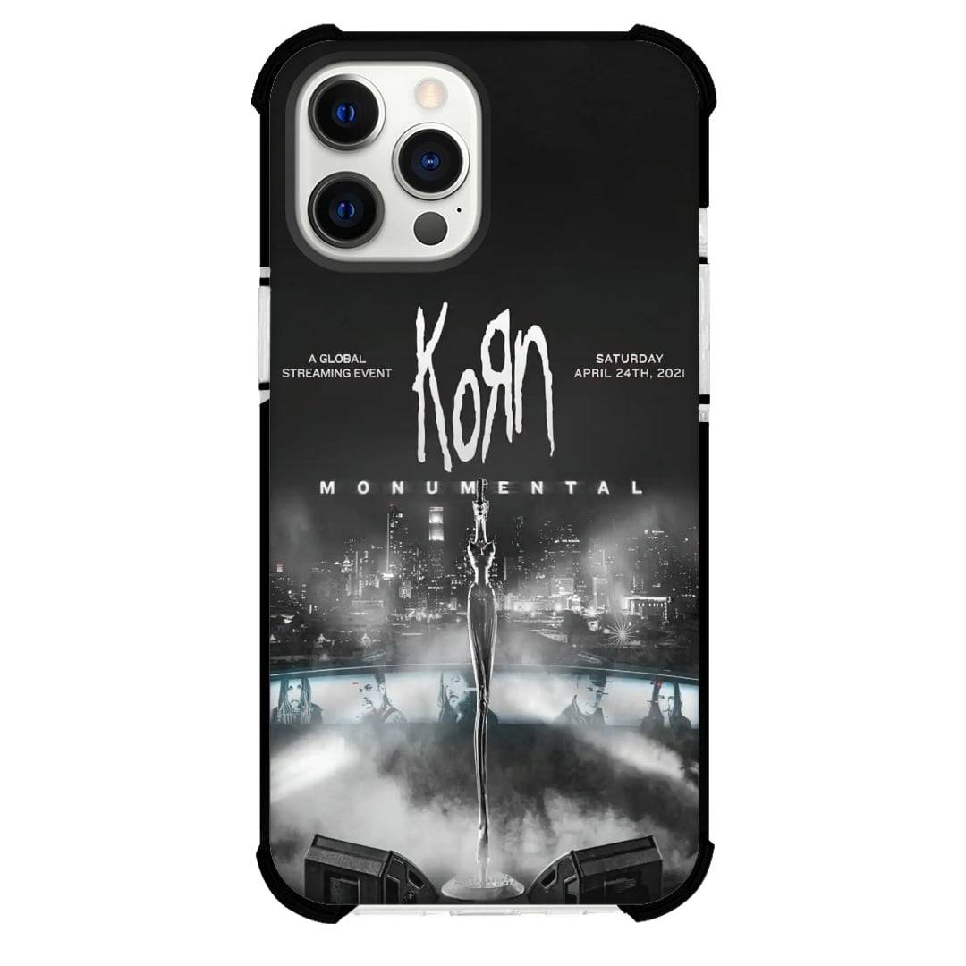 Korn Phone Case For iPhone Samsung Galaxy Pixel OnePlus Vivo Xiaomi Asus Sony Motorola Nokia - Korn Monumental Concert Poster.