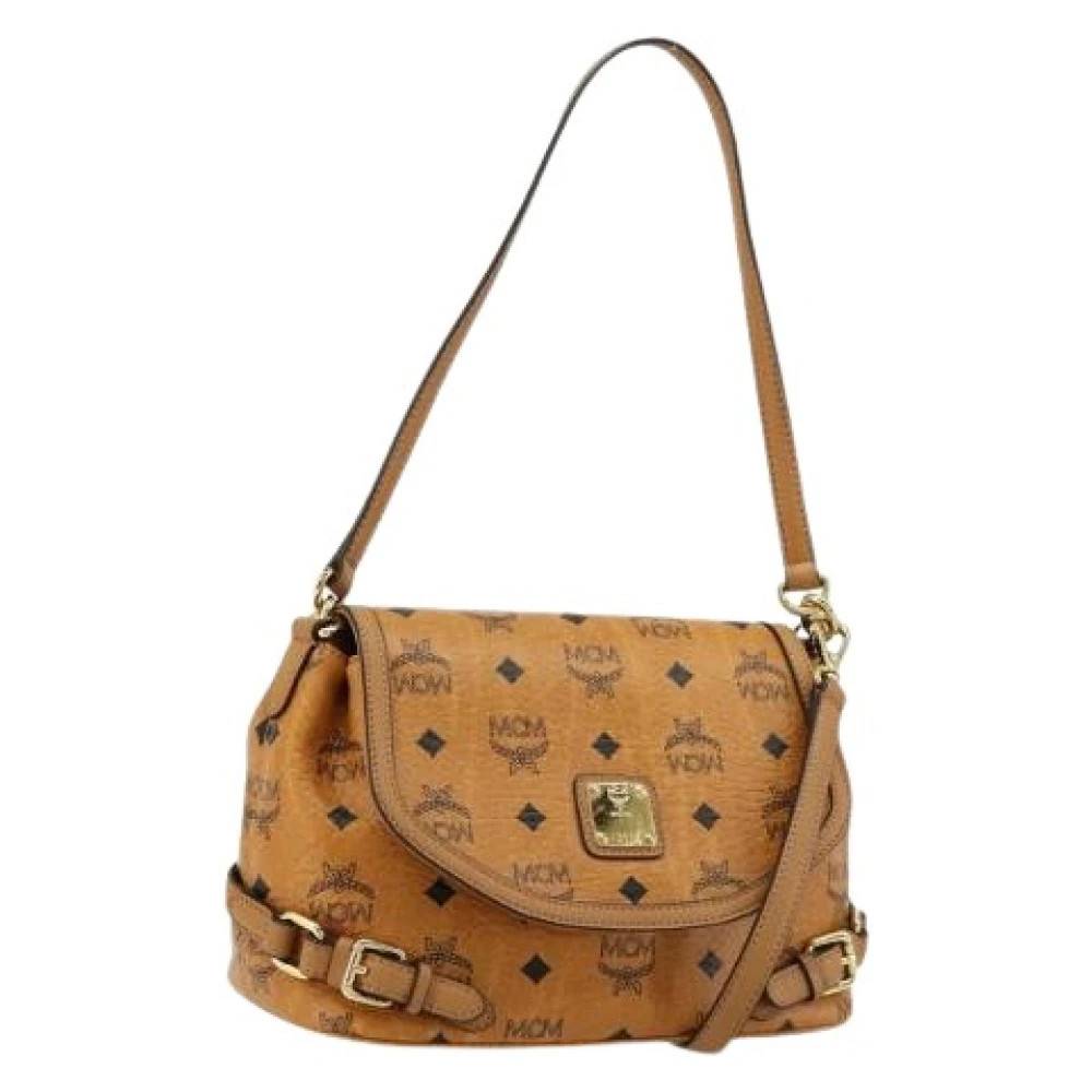 MCM Pre-owned Pre-owned Plastik skuldertasker - Vintage - Dame - Brun - ONE SIZE - Uld