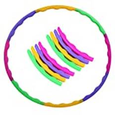 Rockring för barn, hög kvalitet, 8-delad avtagbar design, färgad diameter 65 cm, lätt att bära, för vuxna eller barn från 4 års träning, sport och lek, fitness och träning