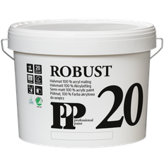 PP Acrylmaling Robust 20 hvid 9,1 L