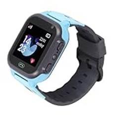 Smart Watch för Barn, Smart Watch för Barn Game Smart Watch-presenter för 4-16 år med 2G GSM-telefonsamtal, LBS-positionering, SOS Games Classroom Mode, Fjärravstängning (Blå)