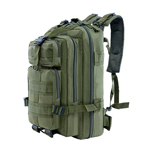 Long Keeper 30 L militär taktisk ryggsäck herr vandring camping skola resa Molle ryggsäck vattentät liten arméryggsäck för män kvinnor utomhus, Armégrönt, en storlek