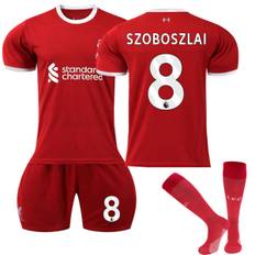 2023-2024 Liverpool Home Barn fotbollstr?ja Kit nr 8 Szoboszlai 28