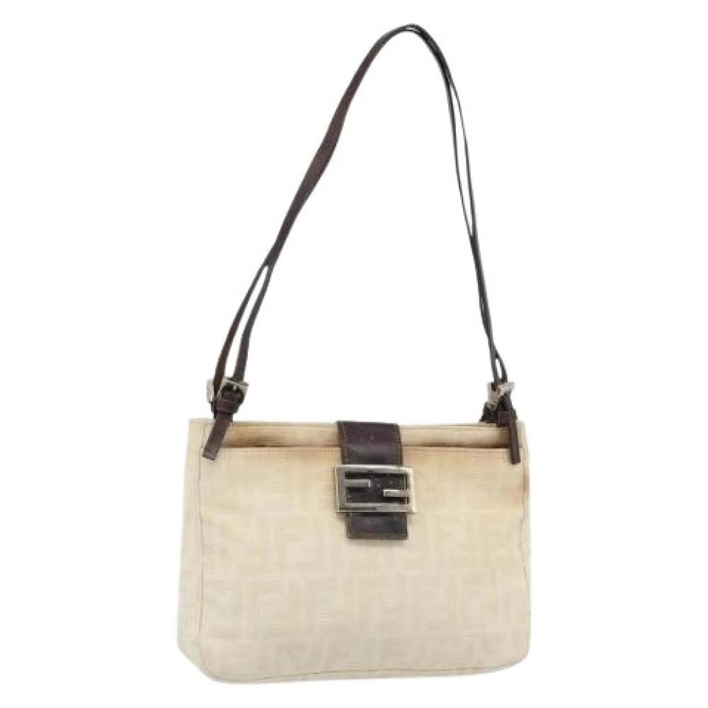Fendi Vintage Pre-owned Canvas fendi-tasker - Vintage - Dame - Beige - ONE SIZE -