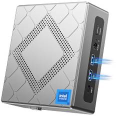NiPoGi CK10 Mini PC 32 GB DDR4 RAM, Ιntel i5-12450H (bis zu 4,4GHz, 8C/12T) Mini PC WiFi 6, 1024 GB (1 TB) M.2 SSD Mini-Desktop-Computer, 4K UHD Triple Display/BT 5.2/USB 3.2 für Büro/Geschäft/Schule