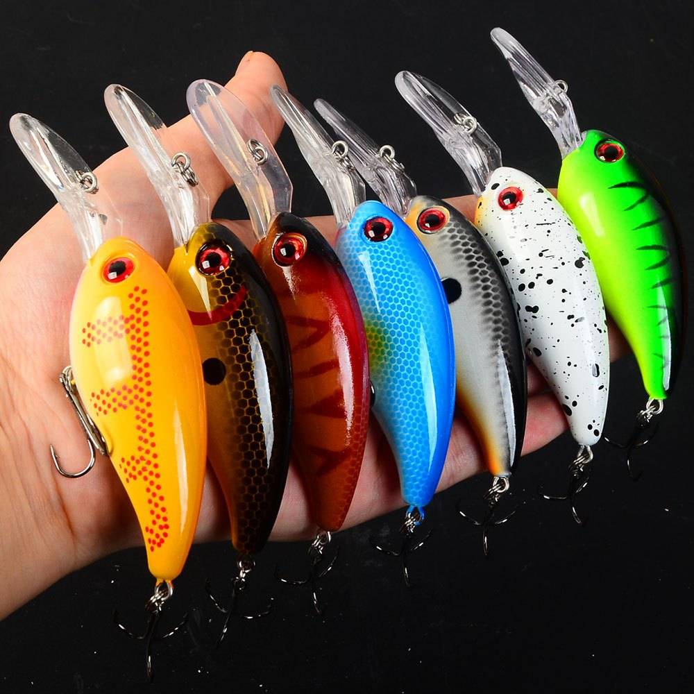 7pcs Set Of Chubby Minnow Rock Fishing Lures, Hard Baits For Long Casting, Freshwater And Saltwater Pike Perch Fishing