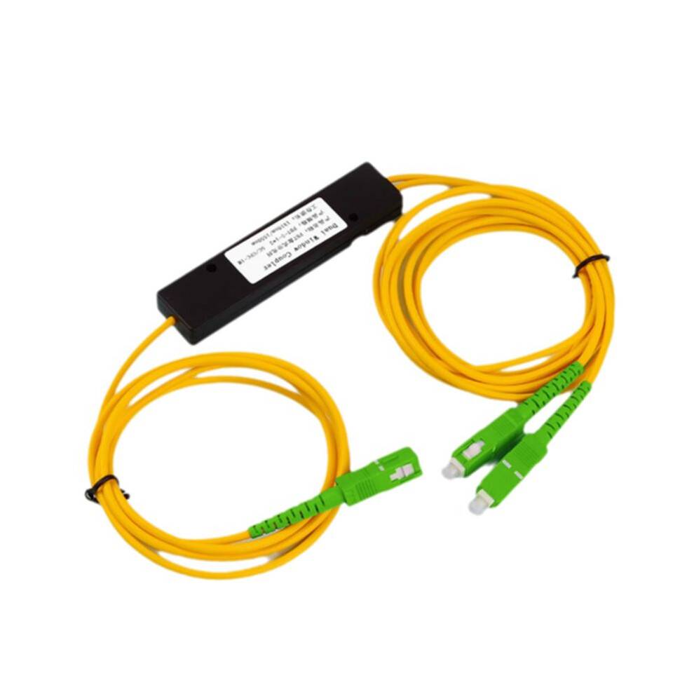 SC/APC 1/2 Fiber Optical Splitter Fiber Optic Pigtail Splitter Dual Window Coupler for Fibre Communication System
