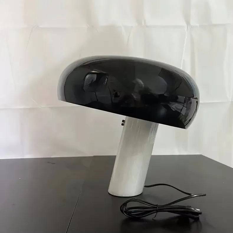 Bedroom Bedside Lamp Modern Simple Soft Decoration Designer Sales Office Exhibition Hall Snoopy Touch Nordic Ins Table Lamp - black / UK plug / Dia 28cm x H 26cm