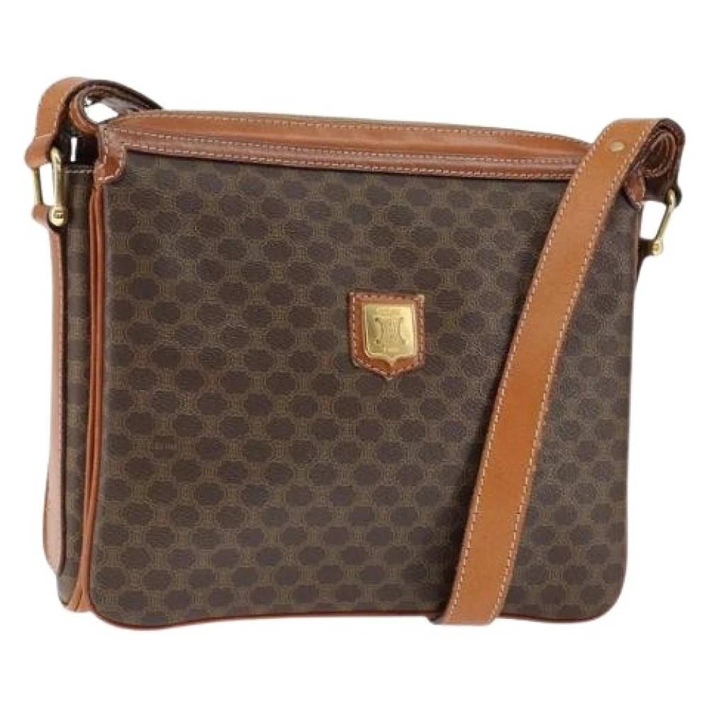Celine Vintage Pre-owned Plastic Cross Body Bag - Vintage - Dame - Brun - ONE SIZE -
