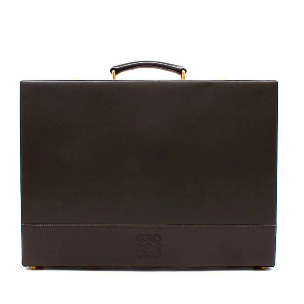 Loewe Vintage Briefcase Stl. - Portföljer Från Magasin - Grey (H 7cm x D 43cm x L 7cm)
