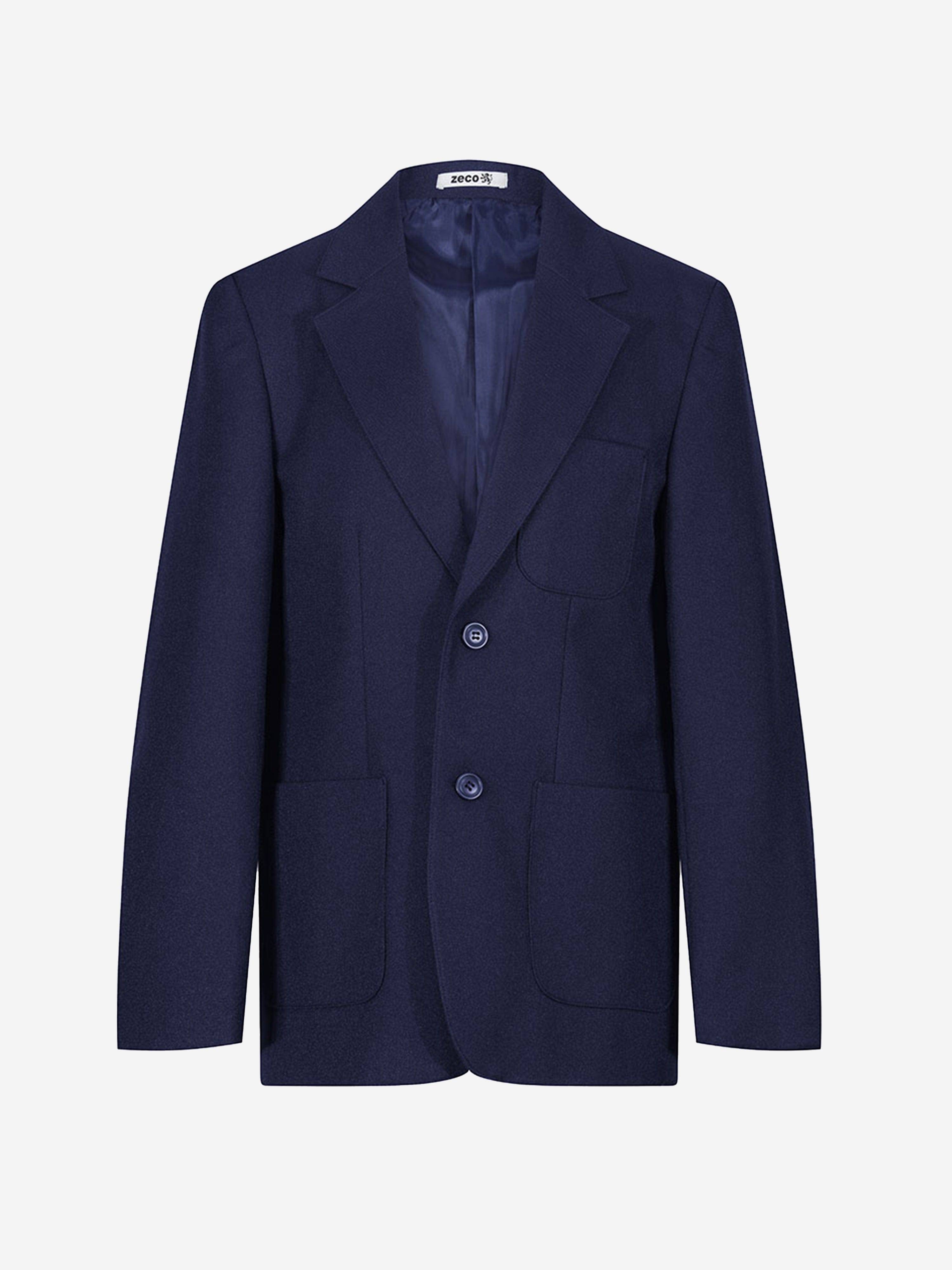 Zeco Boys School Eco-Blazer in Navy - Navy / 7 Yrs (29" Chest) (7 Yrs (29" Chest))