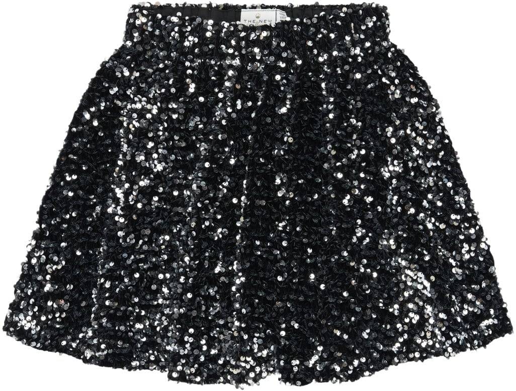 The New Tnyarlin Sequin Skirt Stl. 98-104 cm/3-4 år unisex - Kjolar Från Magasin - Black Beauty (98-104 cm/3-4 år)