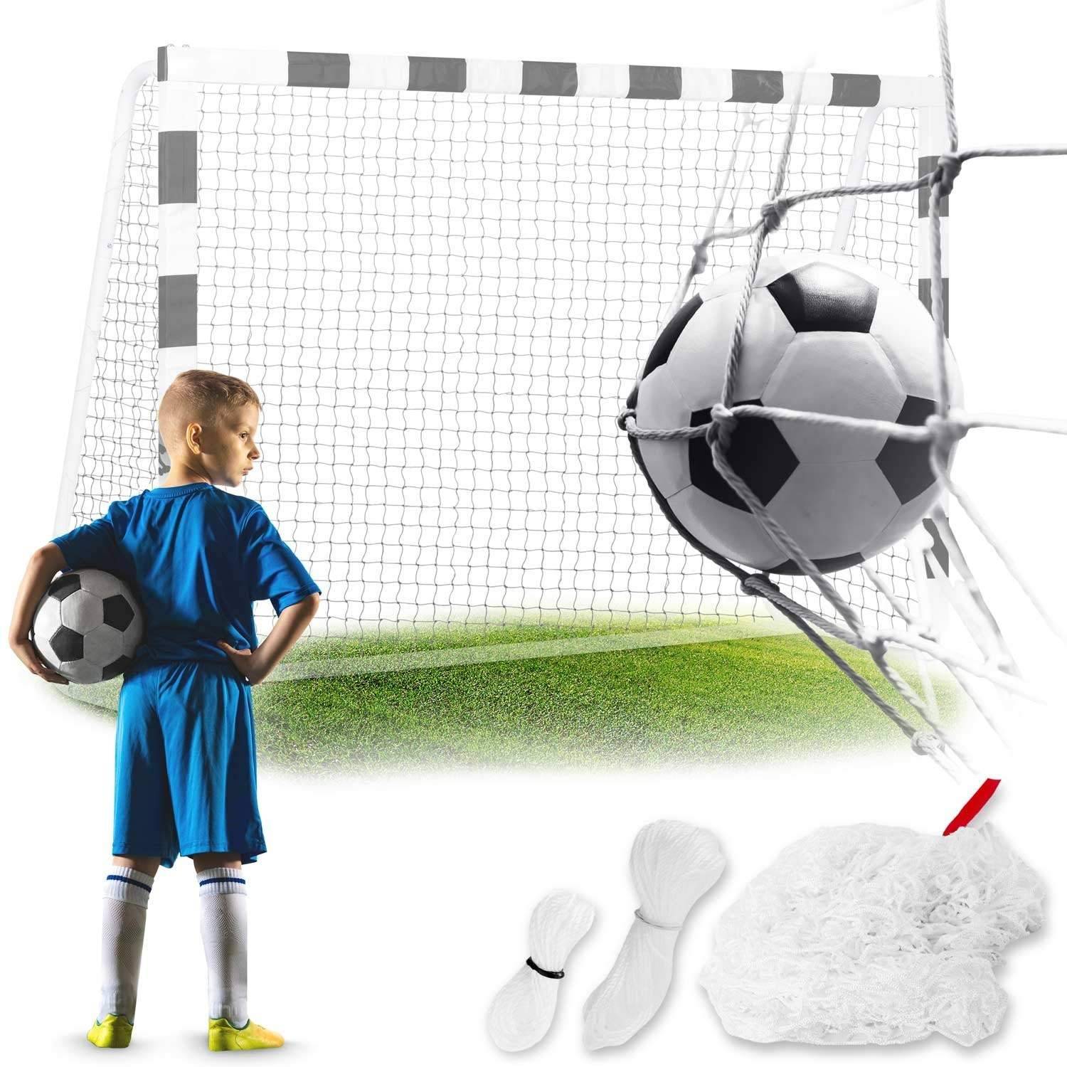 Fotbollsmålsnät 215 x 150 x 90 cm Neo-Sport