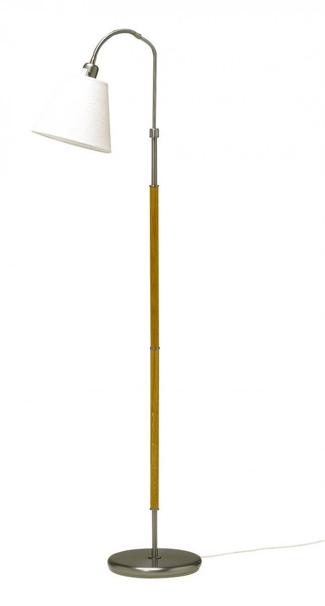 Golvlampa Tullgarn Enkel, Råjärn/Ek