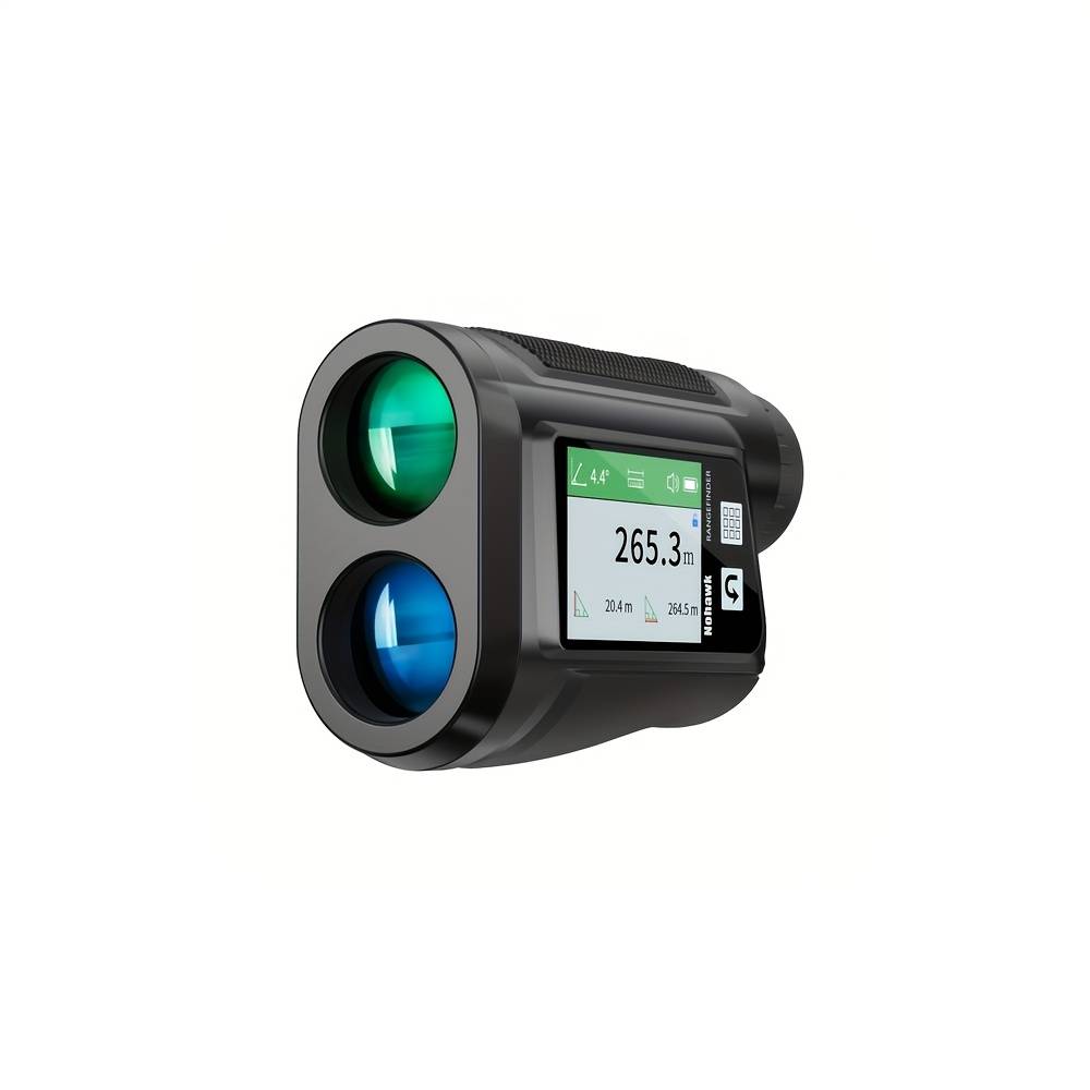 Nohawk 1500m Hunting Rangefinder Laser Range Finder For Hunting, Multi-functional 10 , Voice-announced, Golf Slope , Area/volume Measurement, Side Screen Display For Outdoor Activities Use