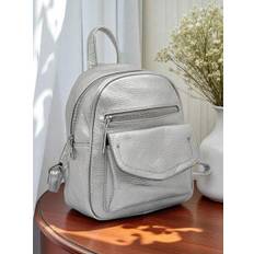 Aurelia Fuchsia BackpackLeather KrÃ³lewska Moda Women's 25x25cm - Silver