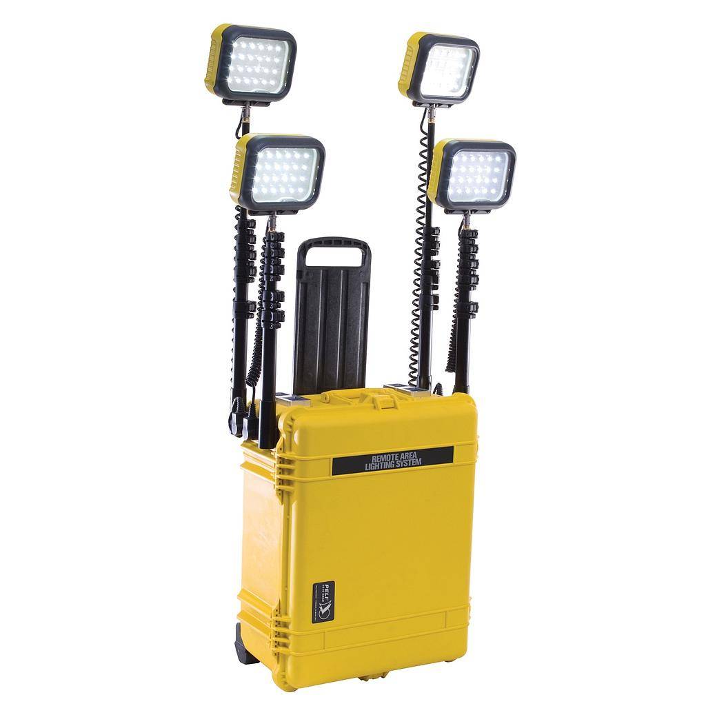 PELI™ Transportal arbejdsbelysning 9470B, 12000 lumens ca 40 kg med batteri 630 x 497 x 303 mm brændtid 7/40 timer