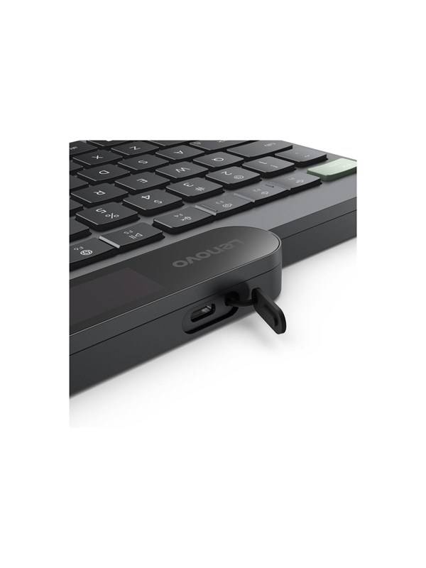 Lenovo - keyboard - self-charging - QWERTY - Norwegian - black Input Device - Tastatur - Norsk - Sort
