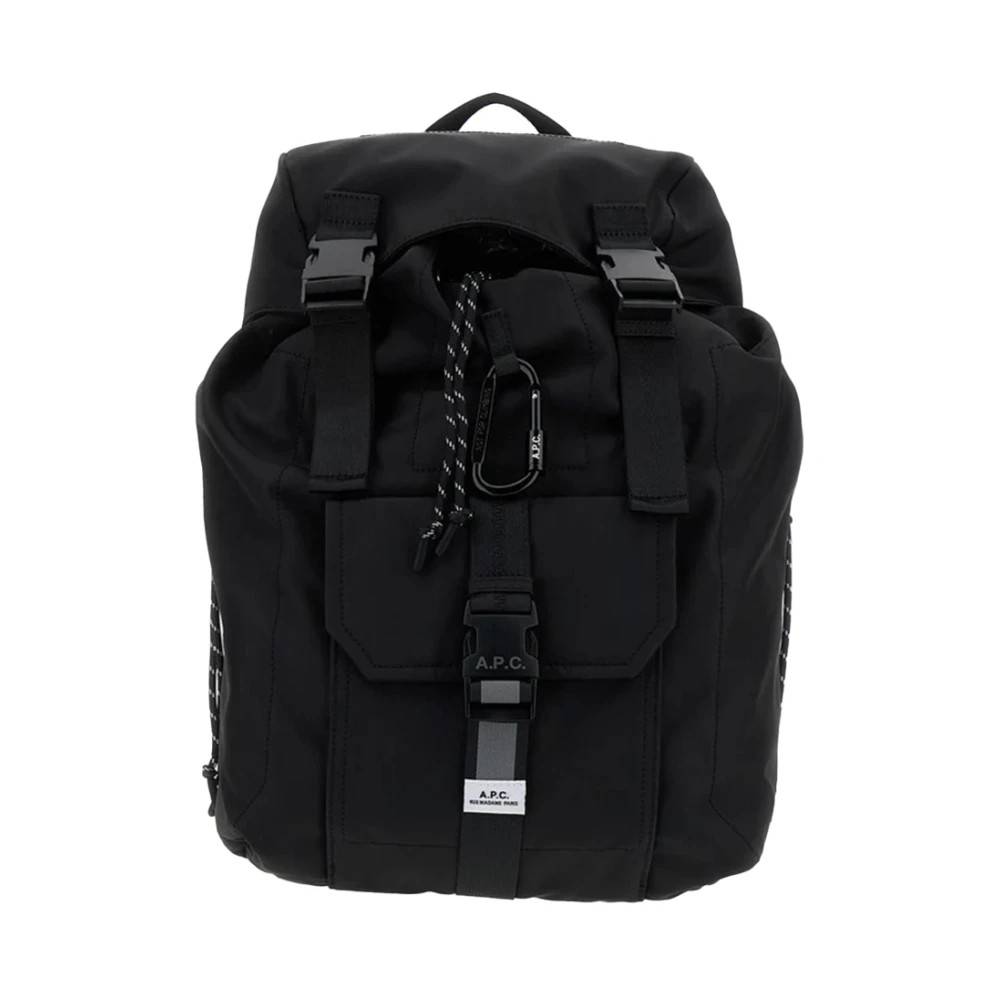 A.P.C. Backpacks - Tasker - Herre - Sort - ONE SIZE -