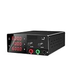 900W Professional DC Switching Power Supply Variable, 0-30V 0-20-30A Digital Justerbar Laboratory Bench Power Supply Constant Voltage för laboratorium, testa felaktig motor, reparation(0-60V 0-10A)