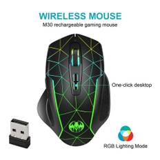 (Trådløs mus) Trådløs mus Genopladelig gamer-pc-mus Ergonomisk 400mAh 1600DPI