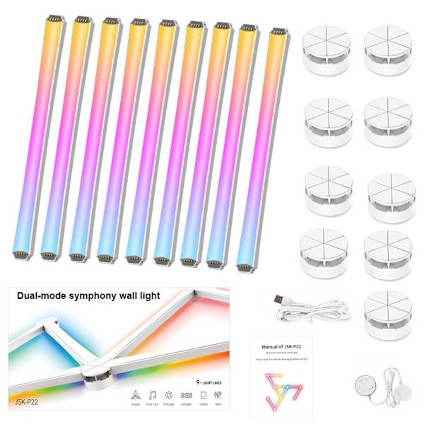 Bluetooth LED Strip Lights - DIY Smart Splicing Ambient Lighting med App Kontroll White