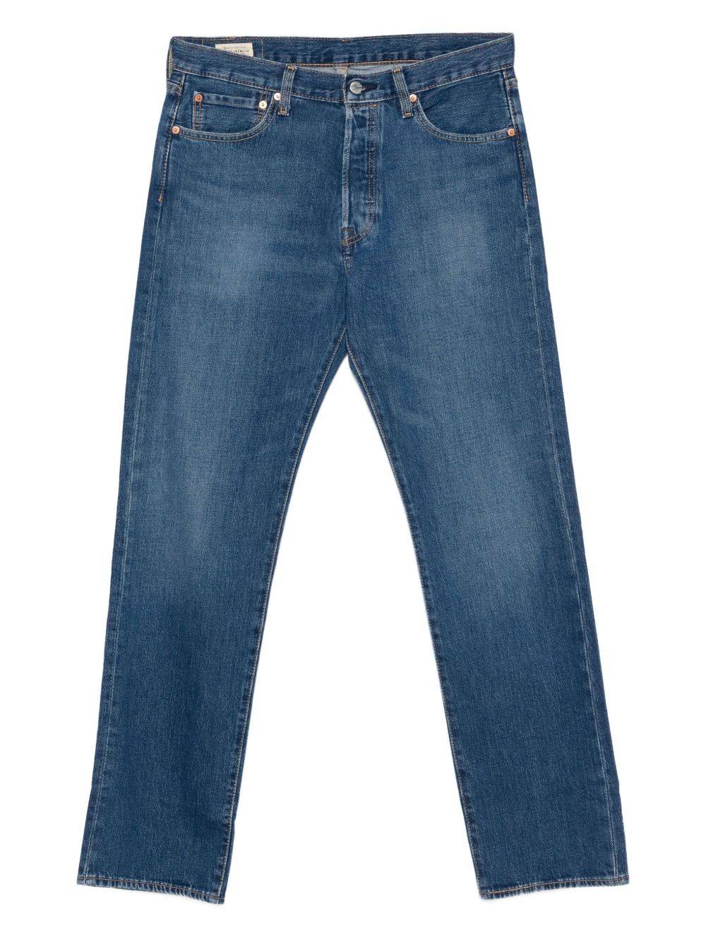 Levi's - 501 jeans med fem fickor - herr - bomull/Elastan - 36/32 - Blå