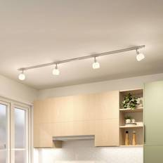 Lindby 1 skensystem Linaro, E14, 4 lampor, vit
