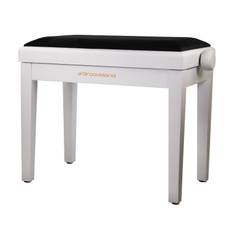 Grooveland KB200 Pianopall (Matt Vit, Svart Sits)