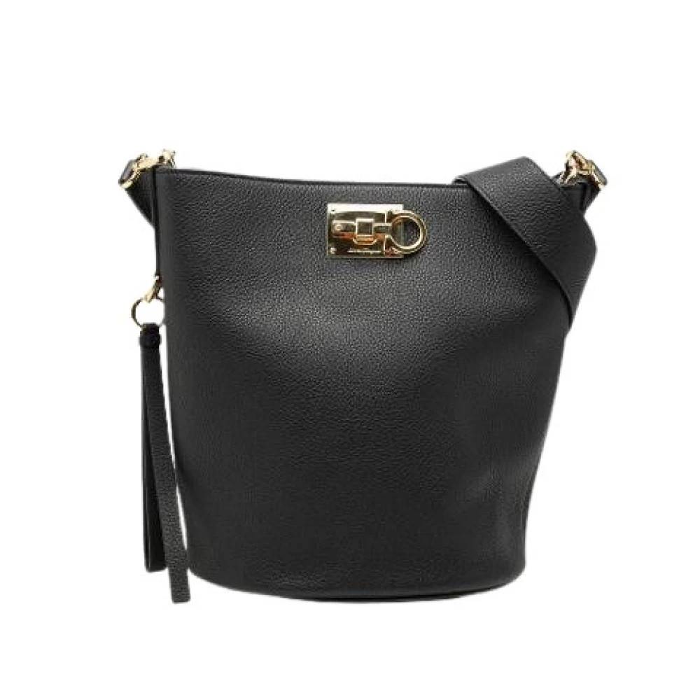 Salvatore Ferragamo Pre-owned Pre-owned Bucket Bag - Vintage - Dame - Sort - ONE SIZE - Uld