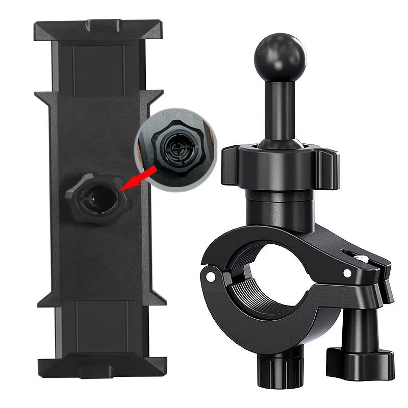 1 Set Universal Tablet & Phone Holder, Adjustable Mount For Live Streaming, Microphone Stands, Treadmills, Bicycles & Round Tubes - Fits 4-14 Inch Devices