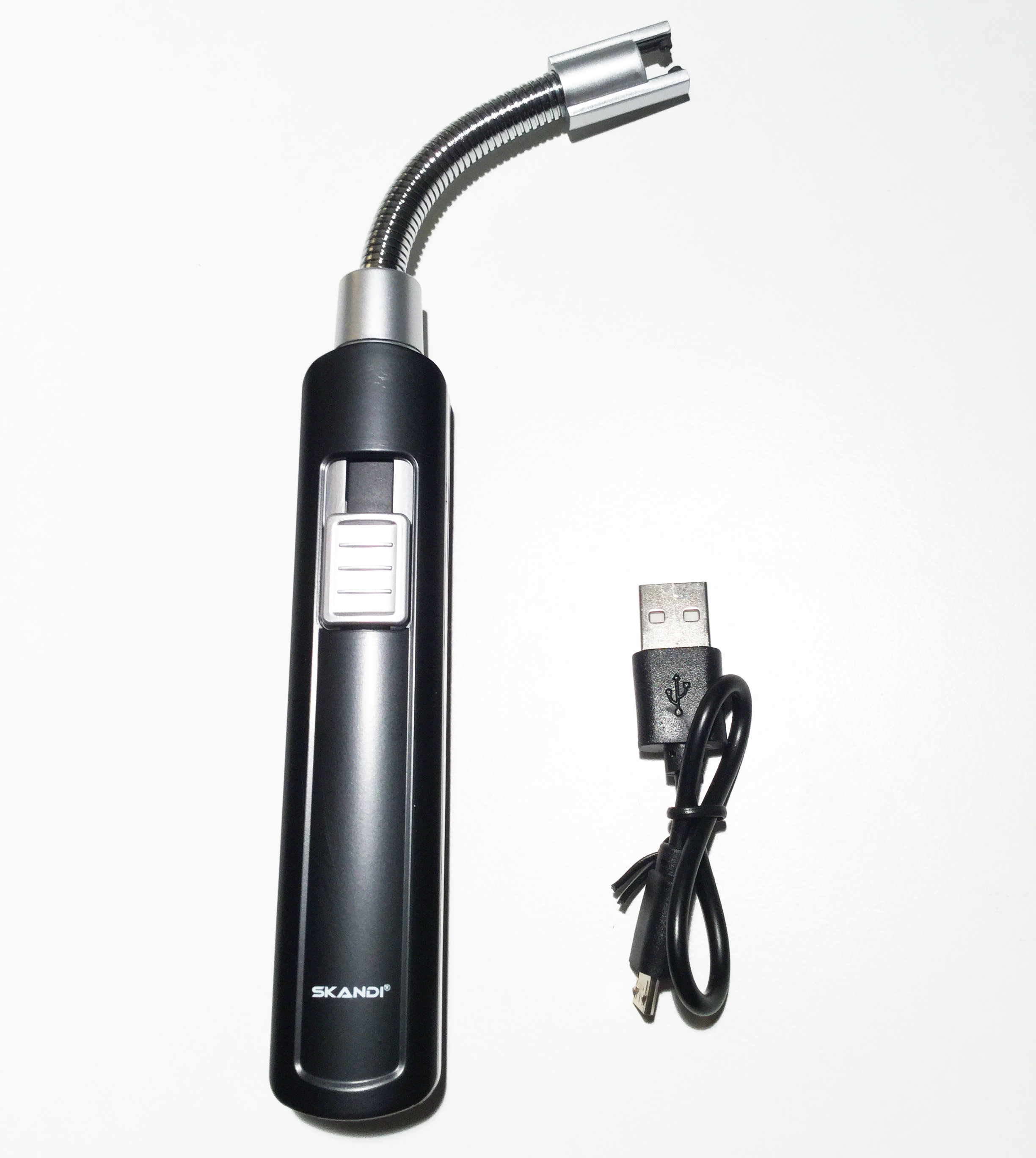 Elektronisk vindsäker vridbar tändare med USB uppladdning