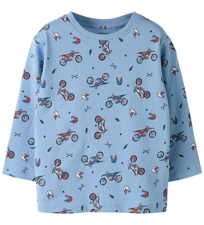 Name It Tröja - NmmVeldo - Ändlös Sky/Motor - Name It - 4 år (104) - Tröja