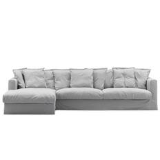 Decotique Le Grand Air 3-sitssoffa Divan Vänster Ljusgrå - Hörnsoffor & Divansoffor Bomull Ljusgrå - 300820-227828-227829