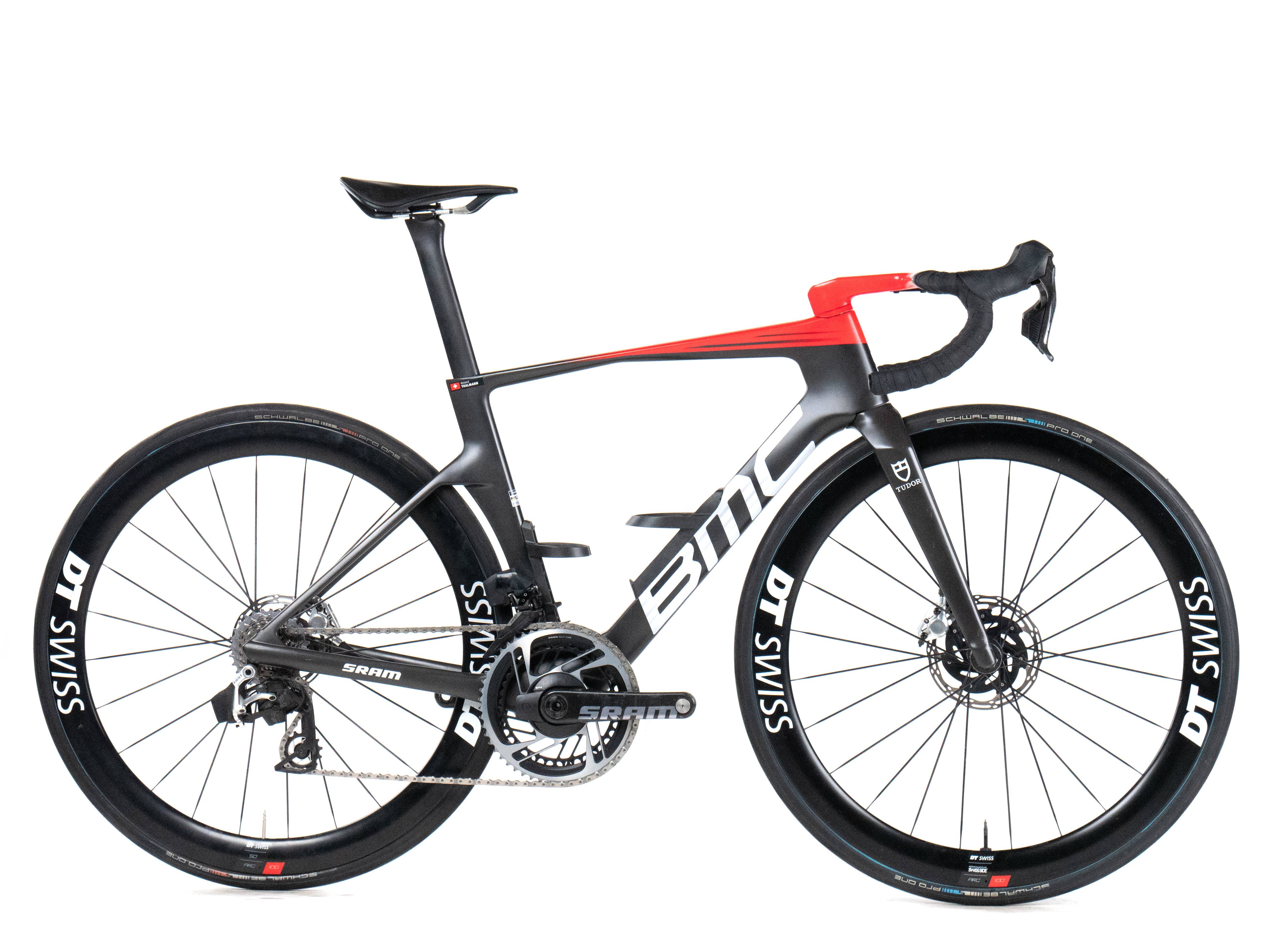 BMC Teammachine R 01 2025 Roland Thalmann size 51 Tudor Pro Cycling Sram Red AXS E1 2x12sp - Bikeroom / 51 / Carbon-White-Red