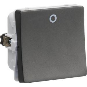 LK FUGA® – Afbryder 2-polet, 1 modul, koksgrå