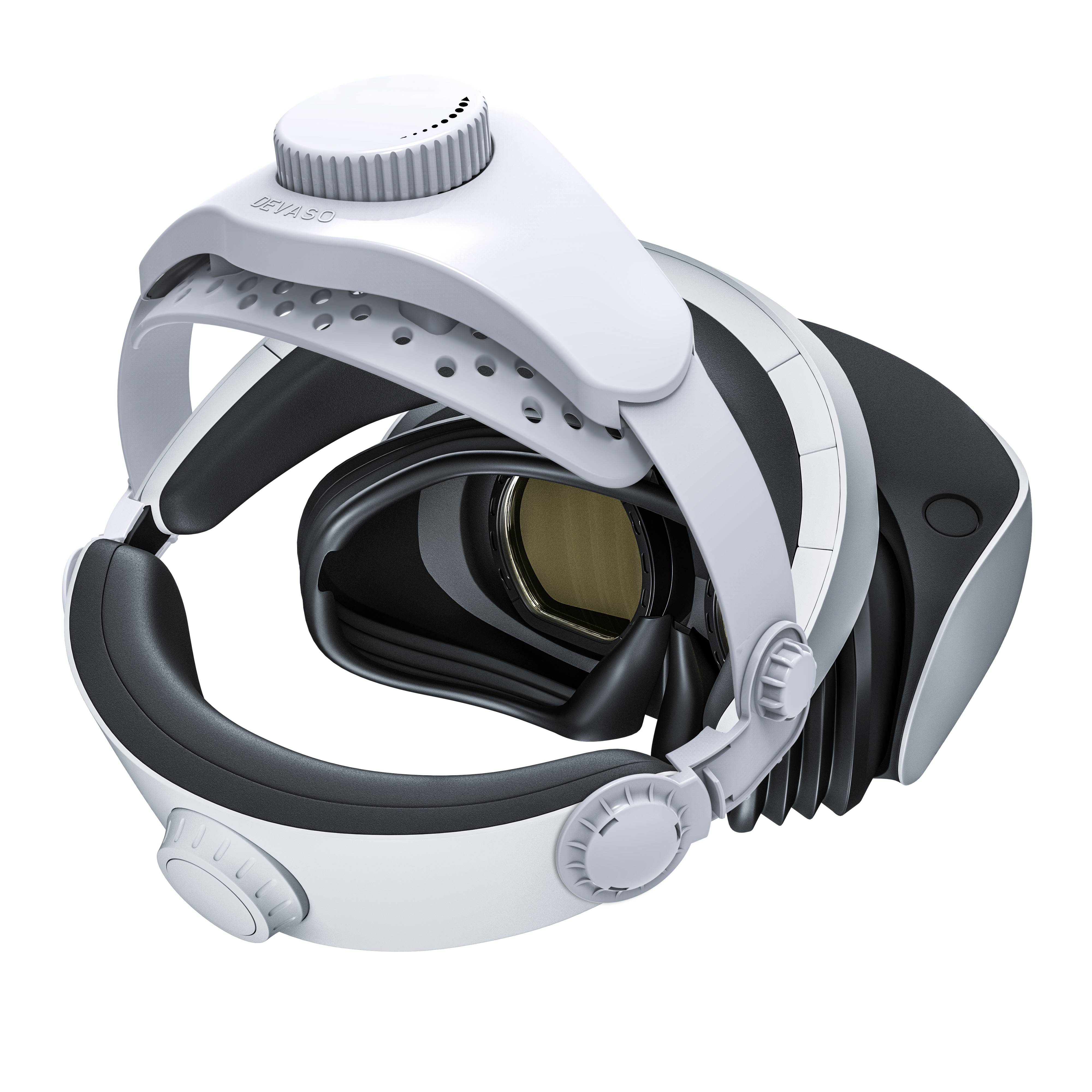 DEVASO Adjustable Head Strap for PlayStation VR2, Enhanced Support and Comfort in VR Headset Compatible with PS5 VR2