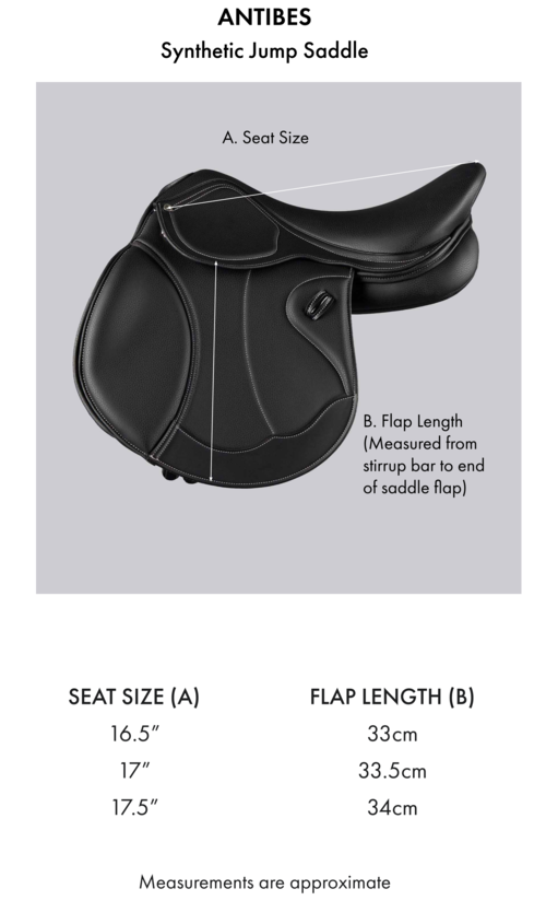Premier Equine Antibes springsadel - Havnna mørkebrun, 17"