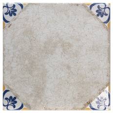 Klinker Veranda Vit-Blå Matt-Blank 23x23 cm