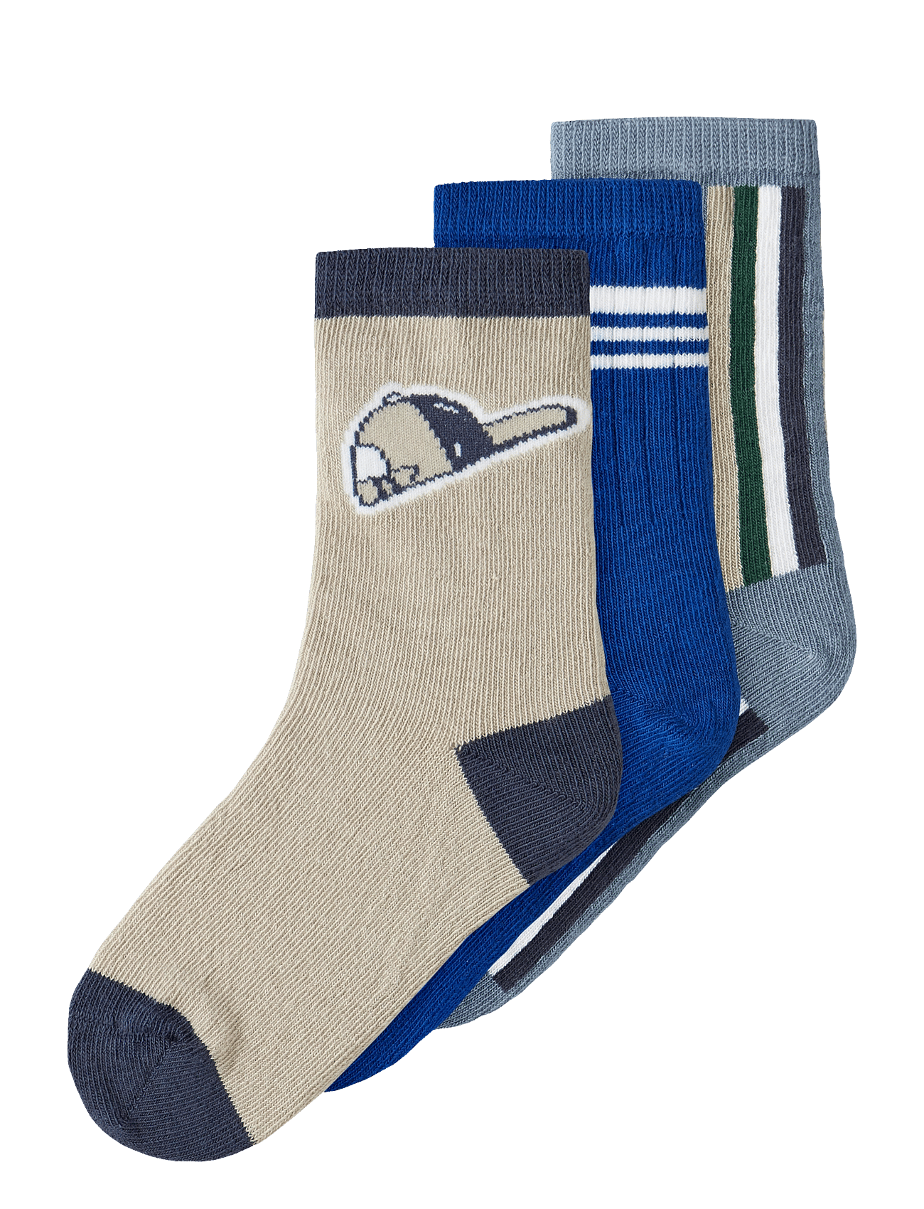 name it Nmmnathen 3P Sock - Beige - 22-24