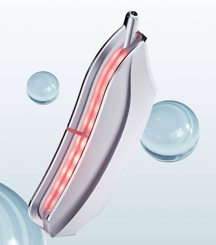 Elektrisk Fascia Kniv Muskelavslappning Nackfascia Massage LCD Vibration Värme Kroppslyft Skrapverktyg Massager vit