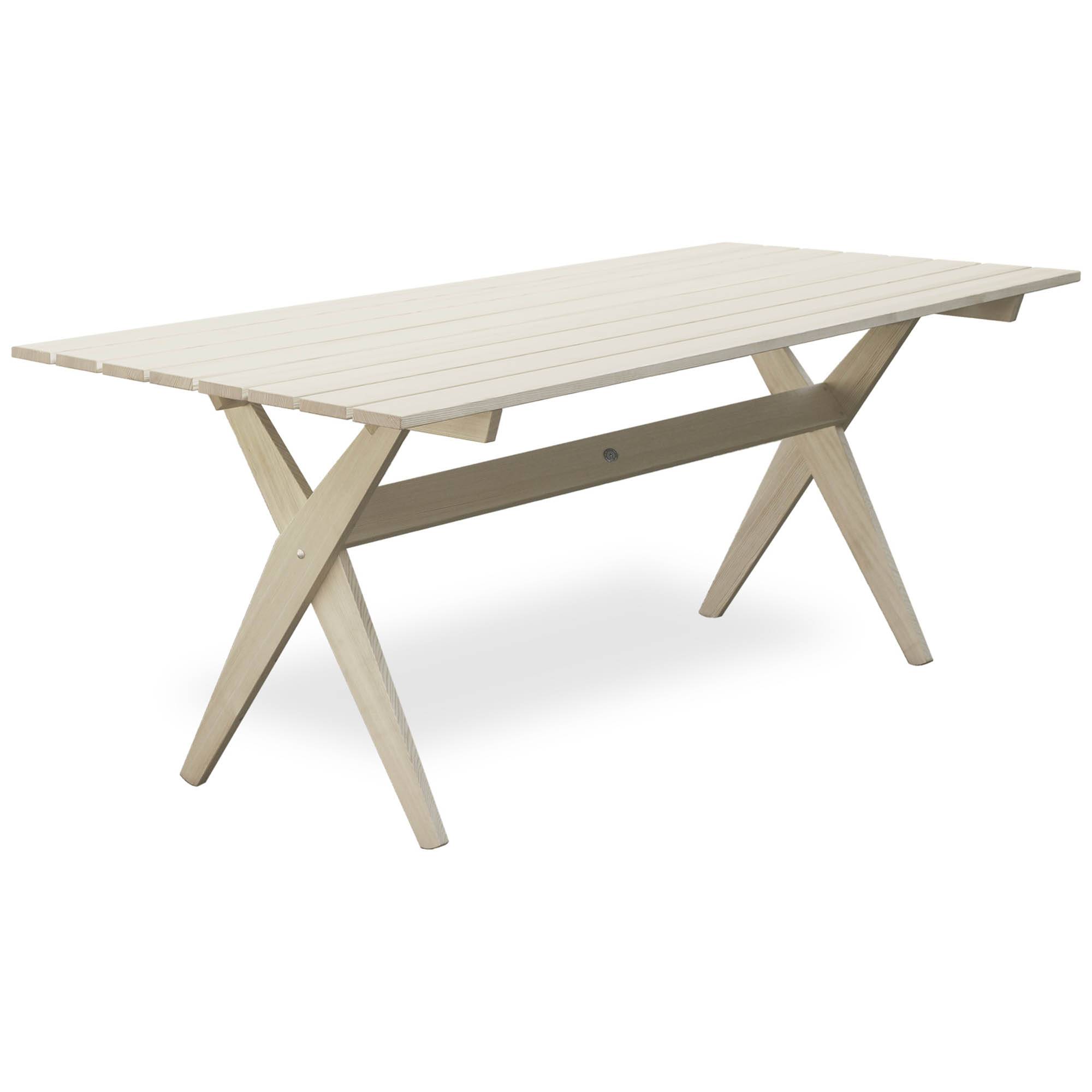 Retro bord naturvit 150x80 cm - Vit