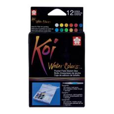 Koi Water Colors | Pocket Field Sketch Box | 12 farver